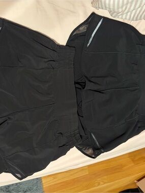 Black Lululemon shorts size 8 for both